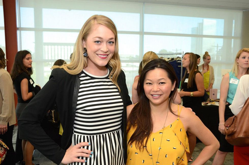 Paige Branam, left, and Chloe Dao at WOW\u2019s Membership Drive June 2014