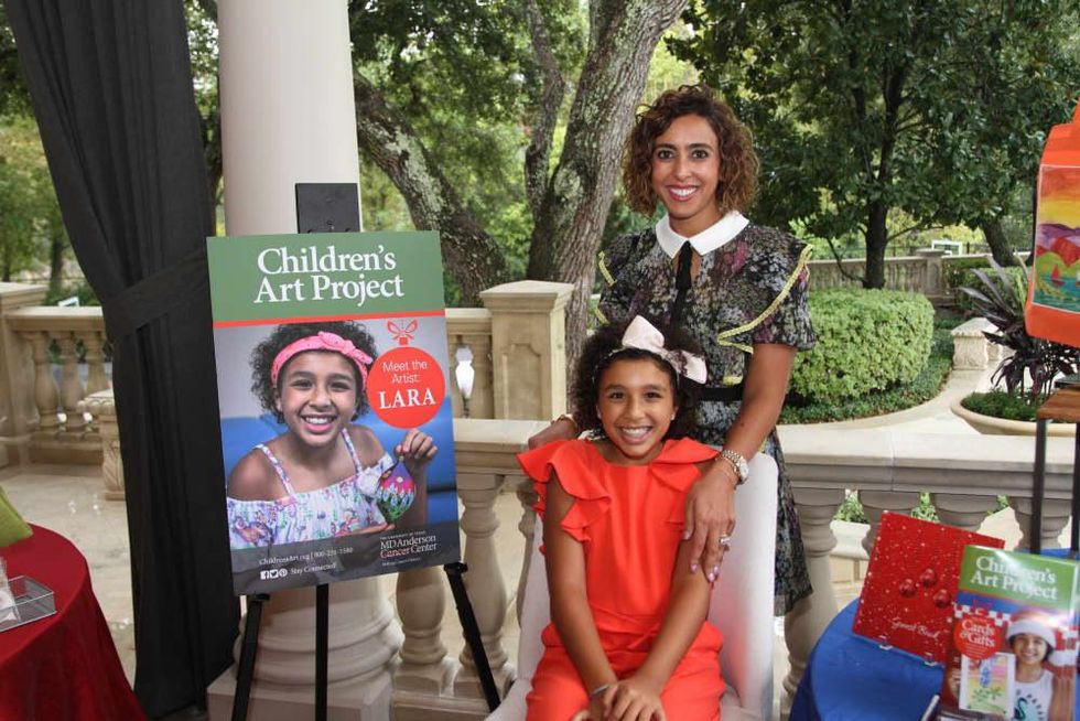 Paige Fertitta Children's Art Project trunk show MD Anderson Cancer survivor Lara Amer and Mom Mai Randaman