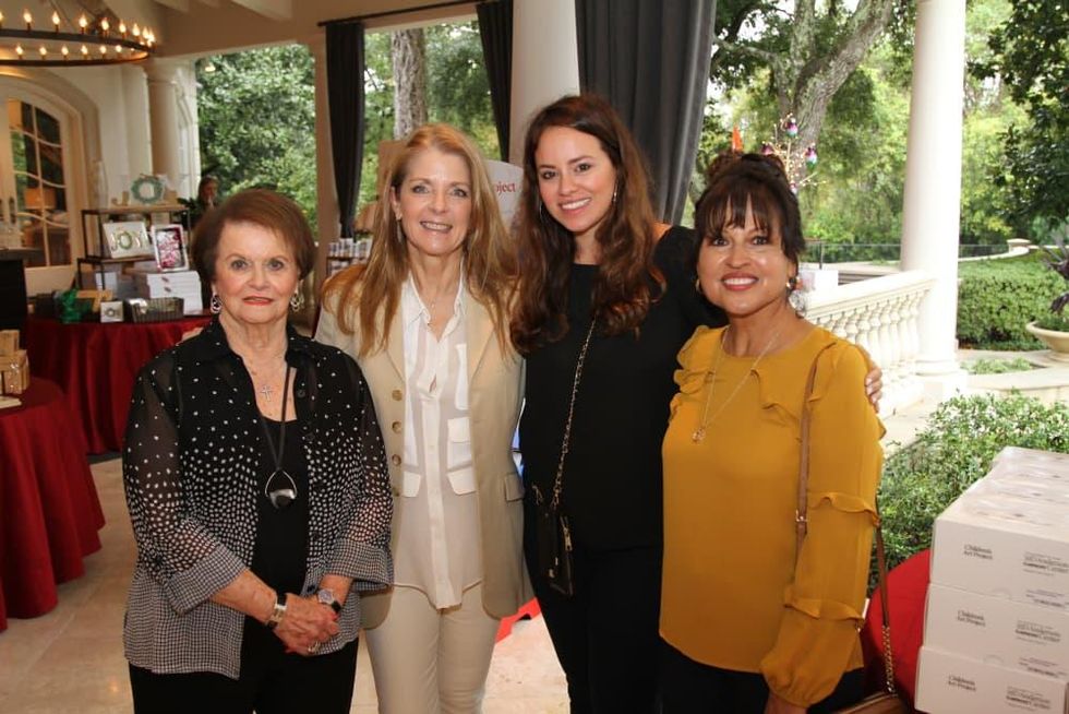 Paige Fertitta Children's Art Project trunk show MD Anderson Joy Fertitta, Paige Fertitta, Chrisleigh Paige Pentecost, Sandy Oropeza