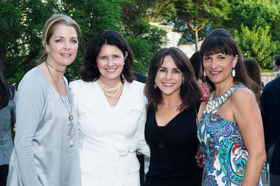 Paige Fertitta, from left, Karen Thompson, Maria Bush and Deanna Barton at the Celebration of Reading kick-off April 2014