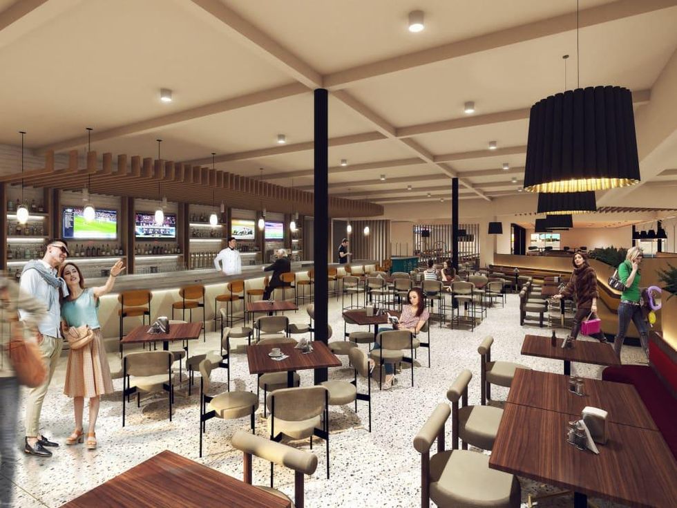 Palace Social rendering lounge area