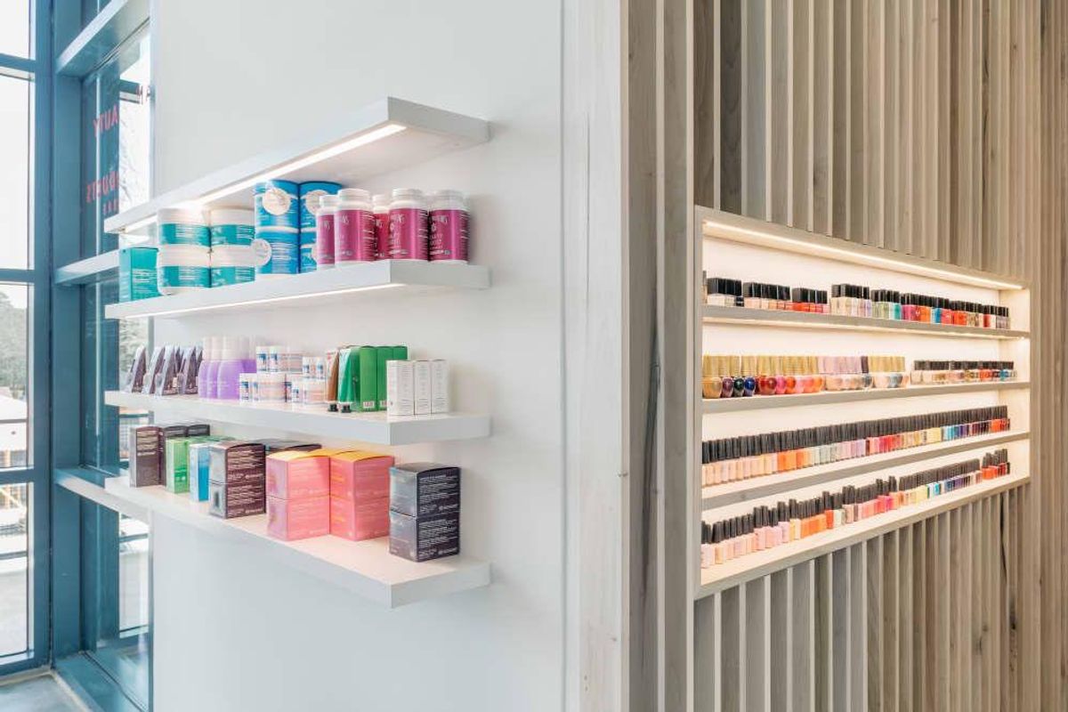 Modern, light and airy and Paloma Nails salon in Heights Mercantile