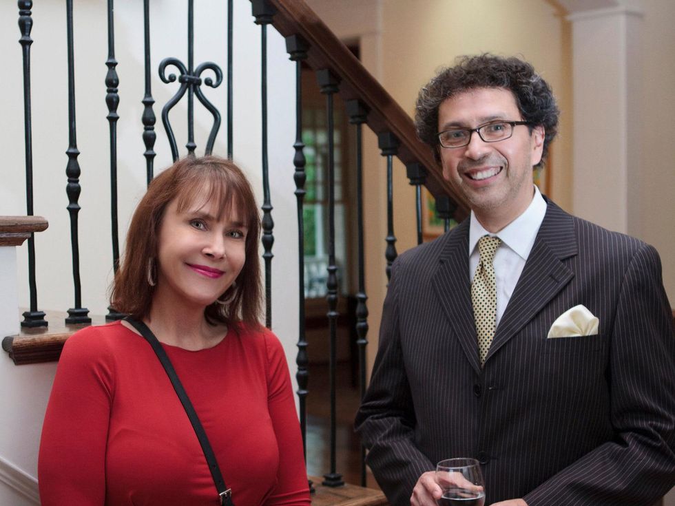Pam Boring and Enrique Carre\u00f3n-Robledo at the Opera in the Heights reception April 2014