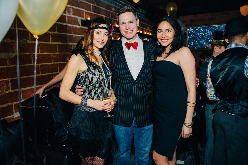 Pam Green, from left, Chris Cantell and Stefanie Perez at New Year's Eve at Local Pour January 2015