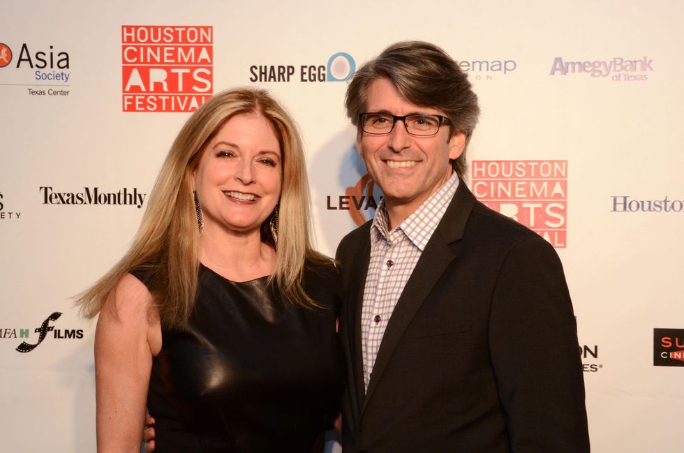 Pamela Powers and Dan Russ at the Houston Cinema Arts Festival opening night party November 2013