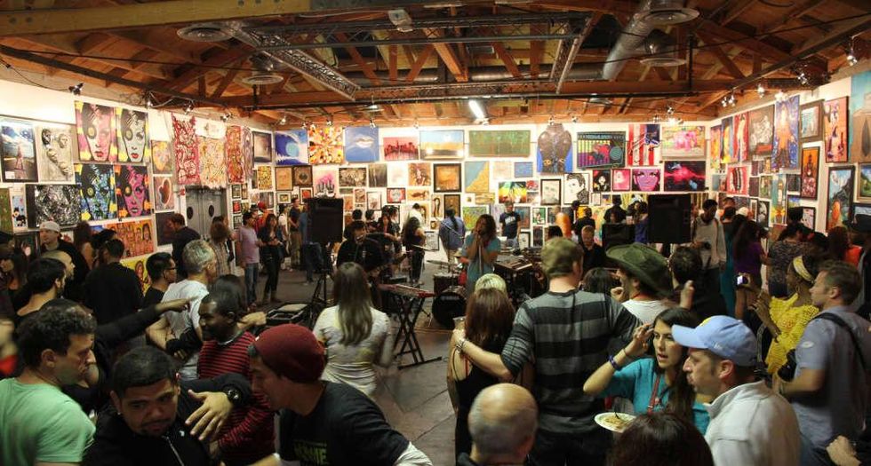 Pancakes & Booze art show Houston