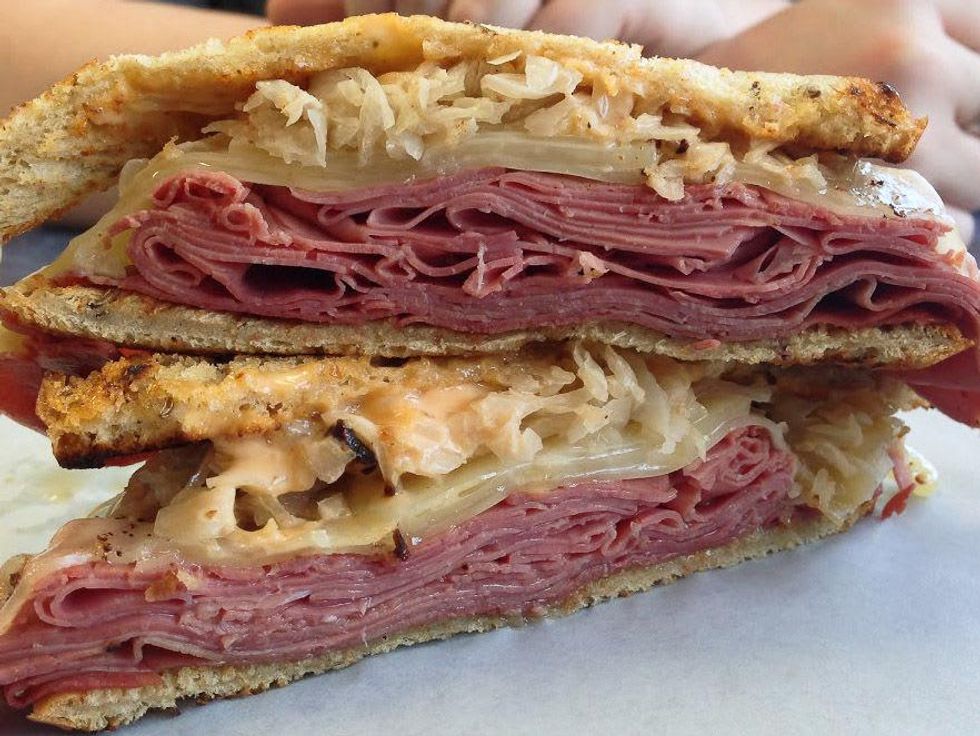 PaPa Mo's Deli Ruben sandwich