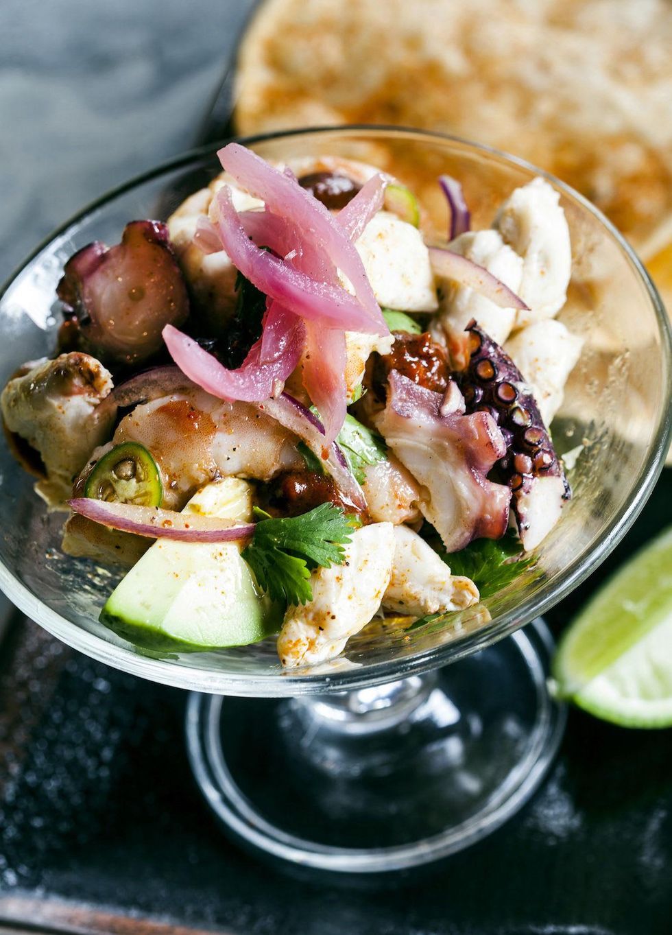 Pappasito's C\u00f3ctel de Mariscos octopus ceviche