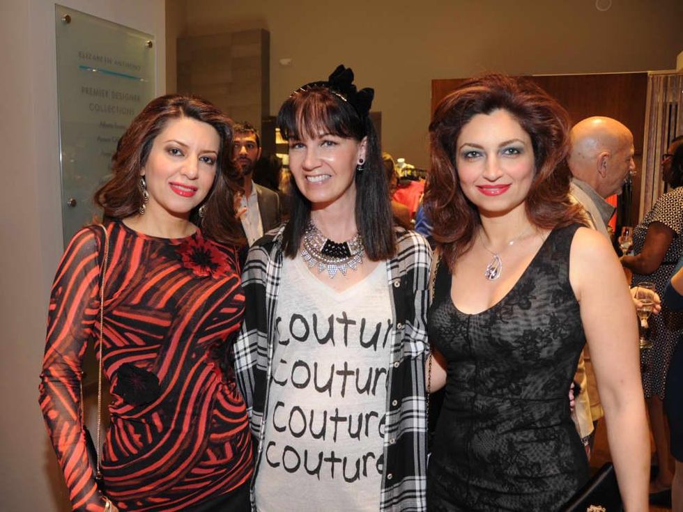 Parissa Mohajer, Beth Muecke, Mahzad Mohajer at Passion for Fashion party at Elizabeth Anthony