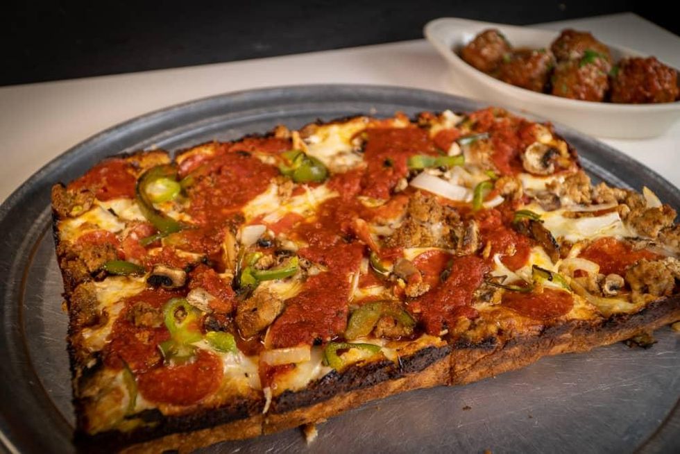 Parma supreme Detroit pizza