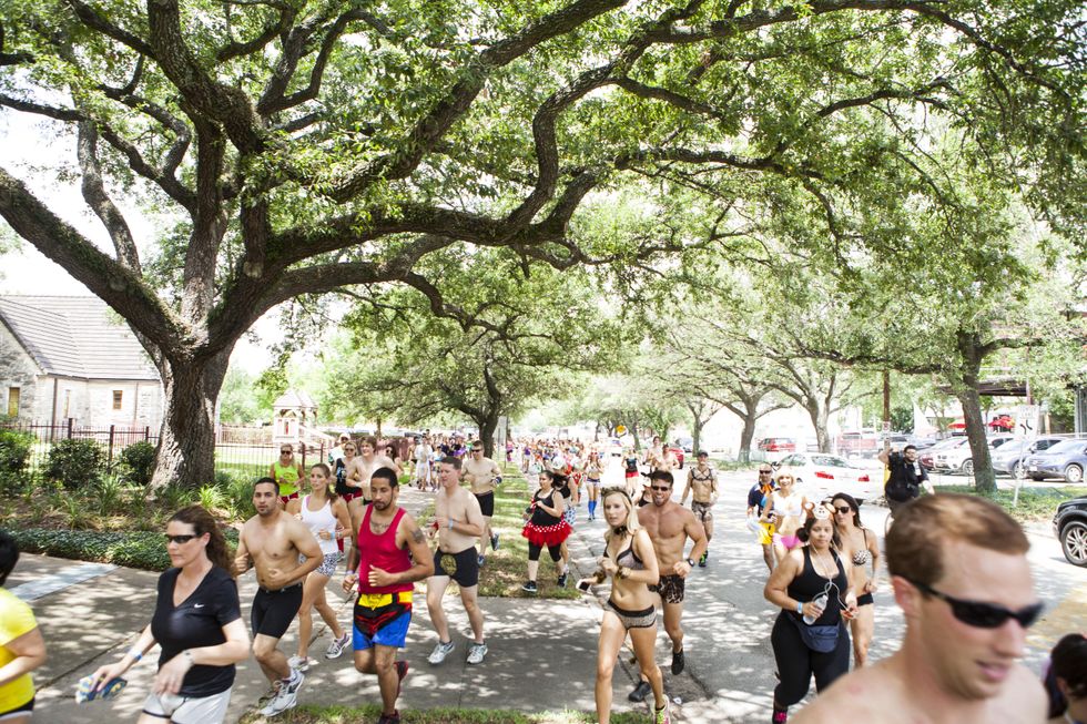 Participants in Hot Undies Run June 2014