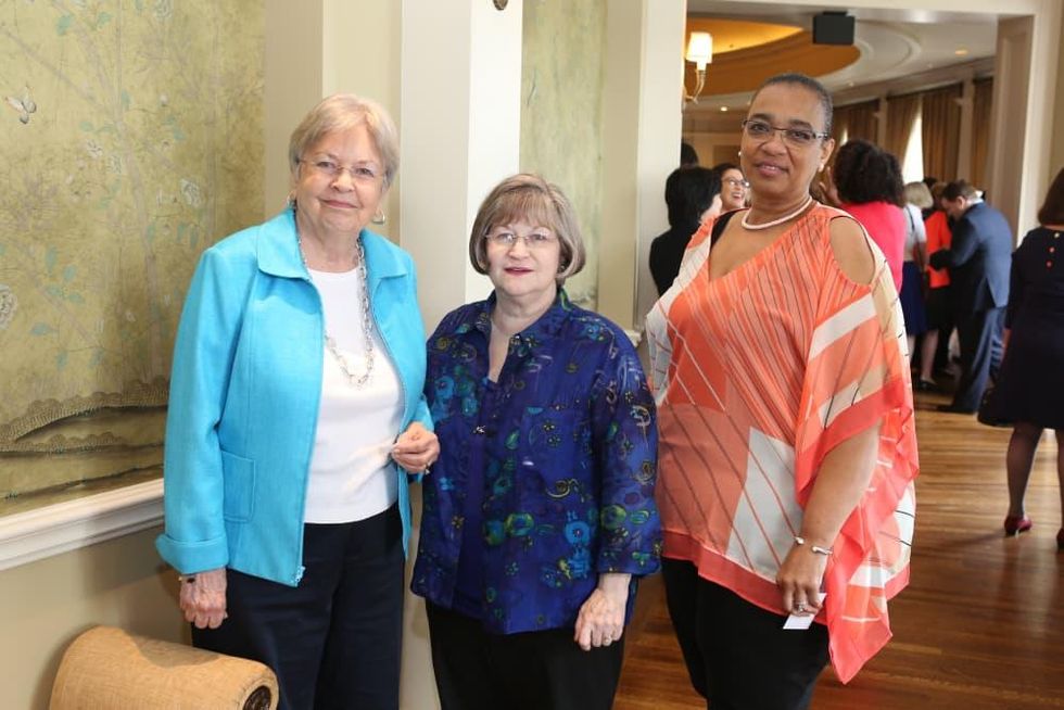 Partners Luncheon 4/16, undefinedKathy McGovern, Julia Mitchell and Sheila Lewis