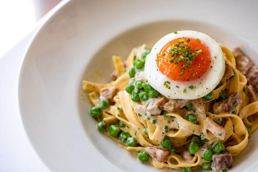 Pasta Carbonara Lulu's Round Top