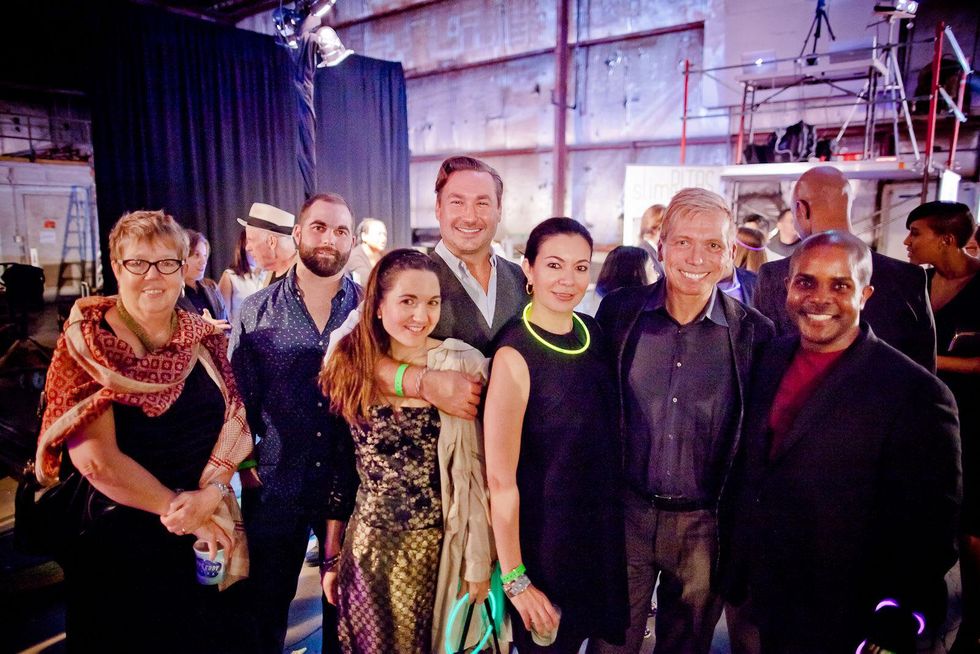 Pat Jasper, from left, K.C. Gifford, Laura Medard, John Salinardo, Nicole Trevino, Jonathon Glus and Alton LaDay at HAA Iluminaci\u00f3n November 2014