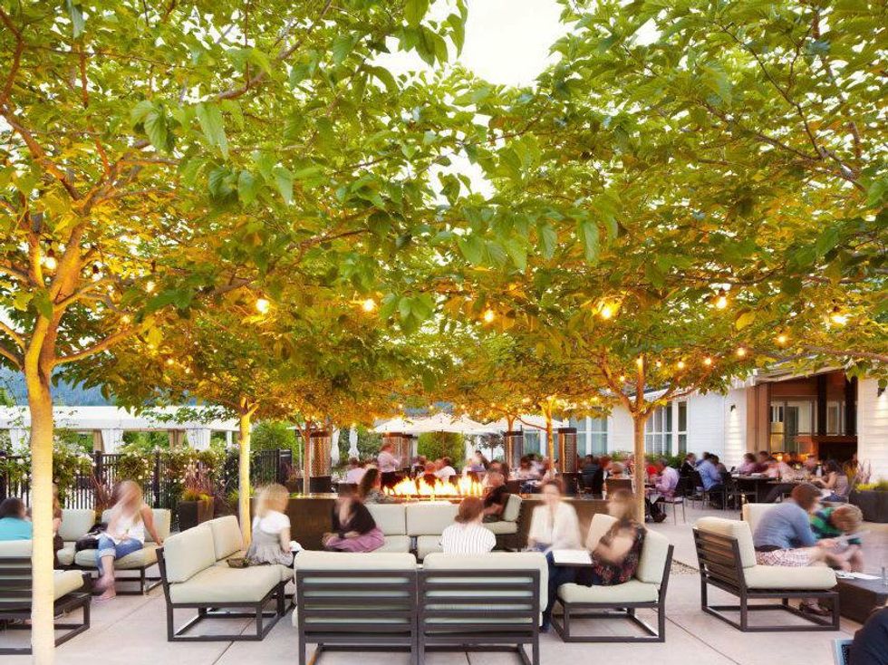 Patio at Solage Calistoga