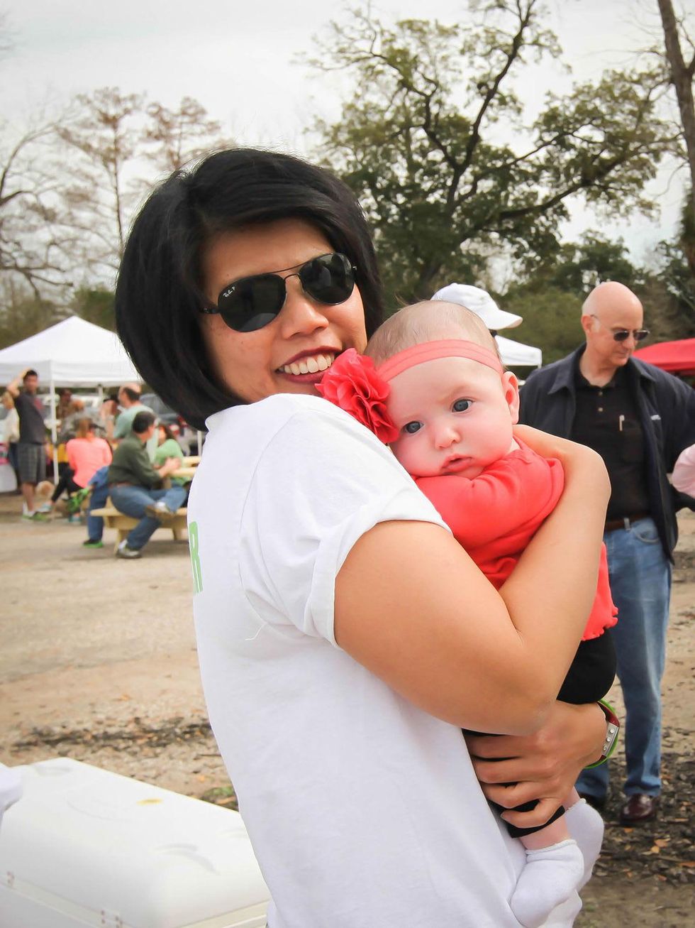 Patricia King-Ritter with Naomi Freedman at Evelyn's Park Pop-Up event in the Park February 2014