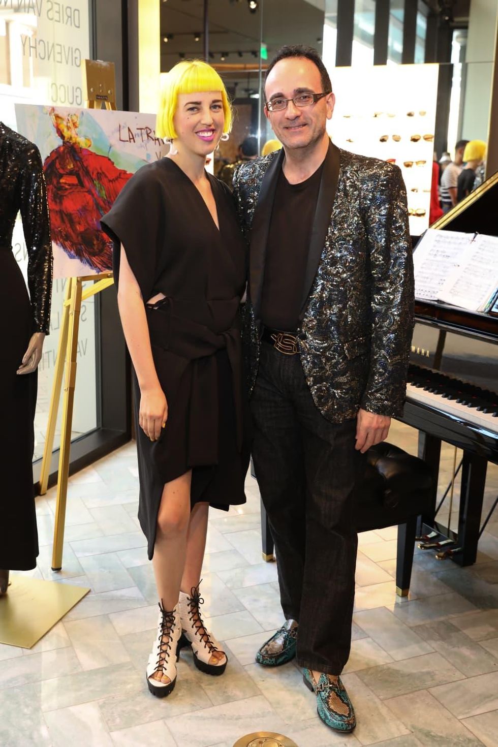 Patricia Resterpo, Michael Yafi at Houston Grand Opera party at The Webster