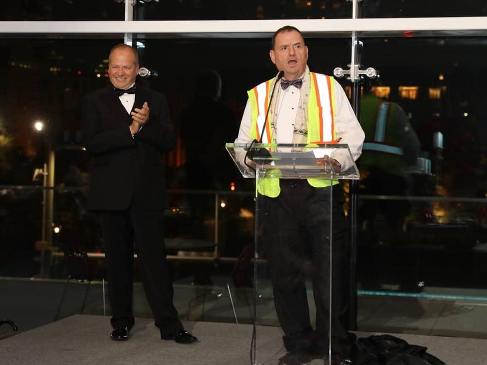 Patrick Summers, Perryn Leech at Houston Grand Opera opening night 2017