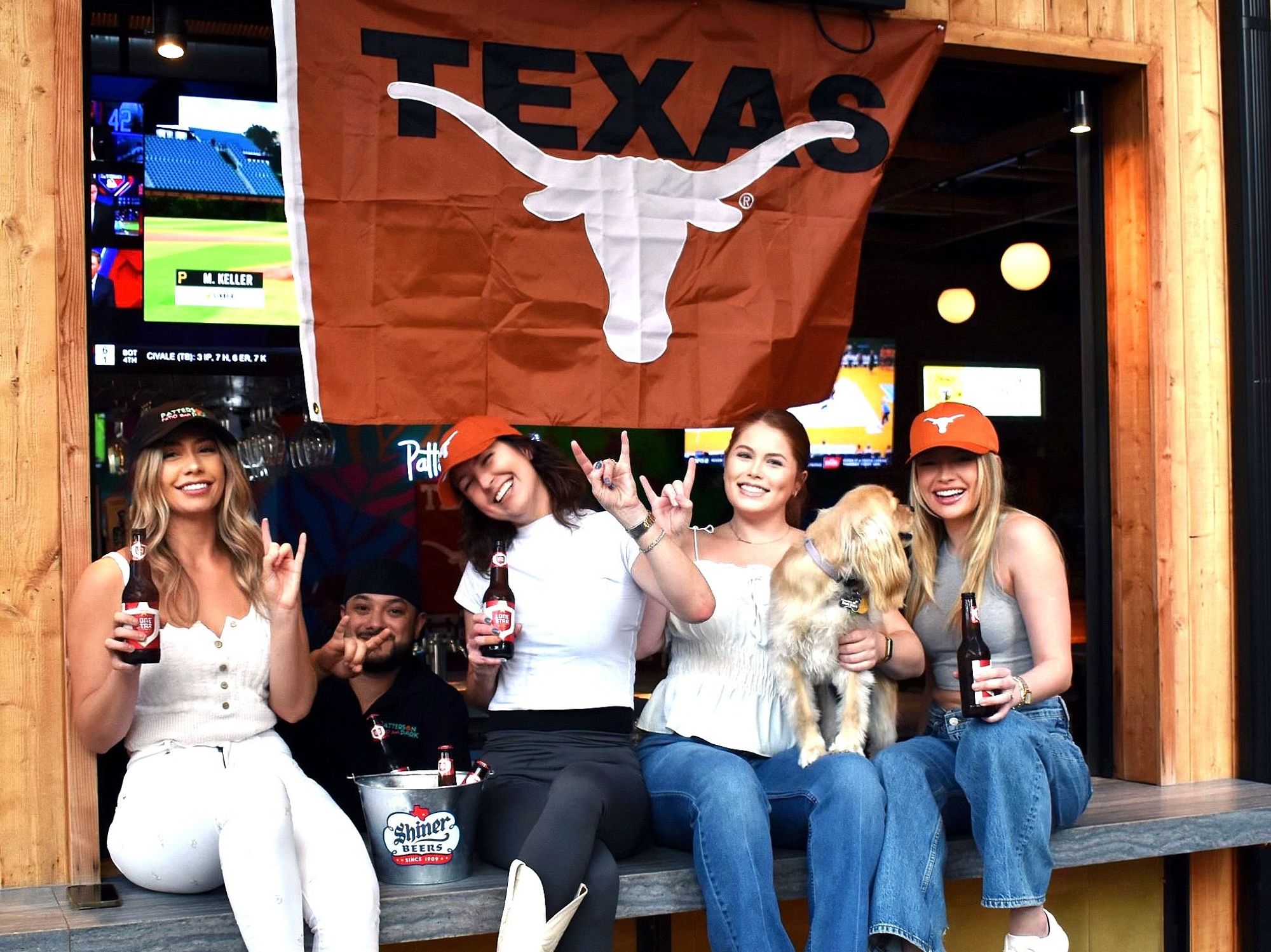 Patterson Park women sitting at bar UT