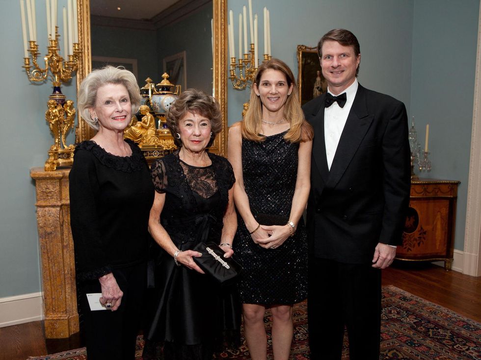 Patti Burke, from left, Fran Fauntleroy and Elise and James Reckling at the Rienzi Society dinner January 2014