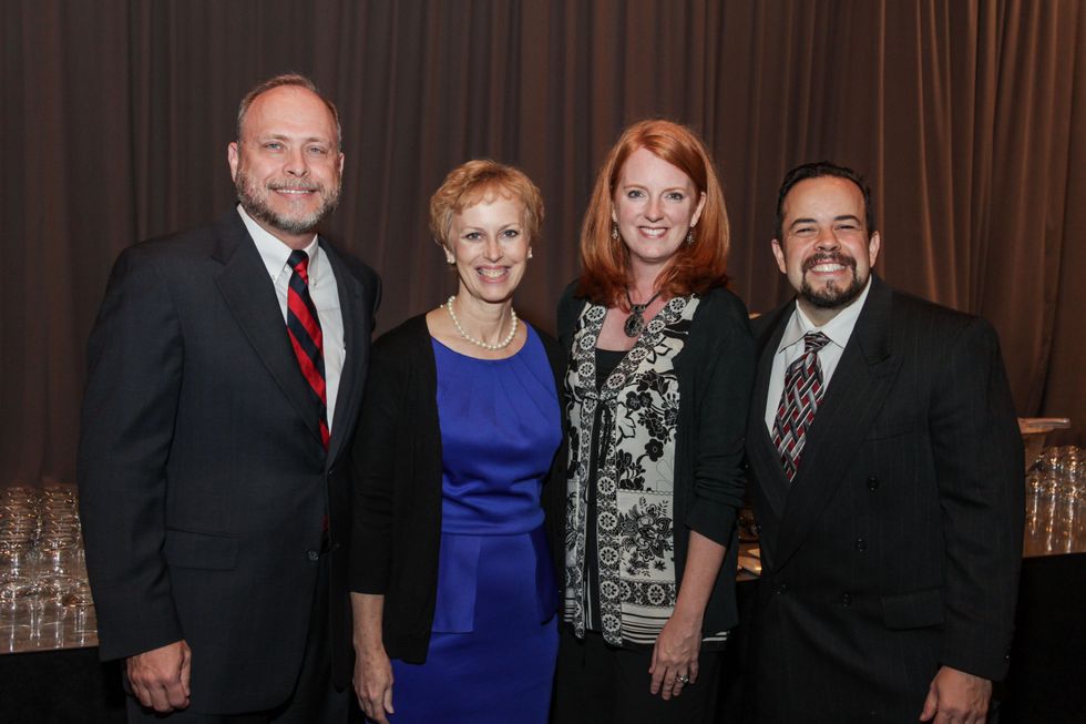 Paul and Andrea Keith, from left, and Suzan and Joe Parle at the College of Biblical Studies Rising Star Dinner May 2014