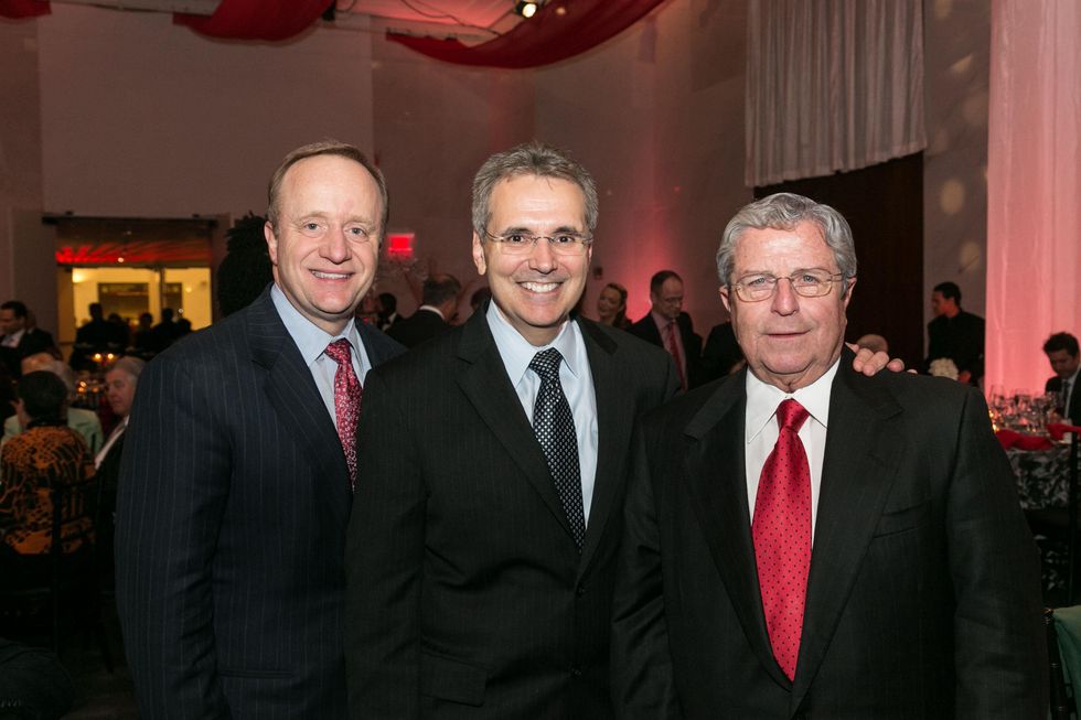 Paul Begala, from left, Dr. Ron DePinho and Tony Sanchez at the M.D. Anderson Living Legend in Washington, D.C. November 2013