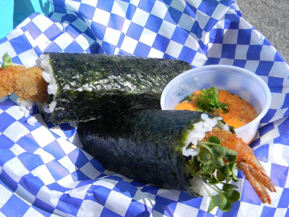 Paul Galvani July 2013 Five food trucks that didn't make it into the book Matt Mui\u2019s Swaggy Dog roll Muishi Makirrito food truck