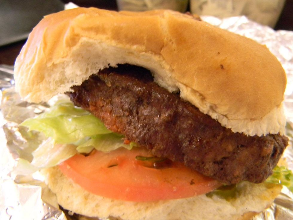 Paul Galvani meat markets August 2013 The smoked BBQ burger at Guy\u2019s. Get it to go and tailgate in the parking lot