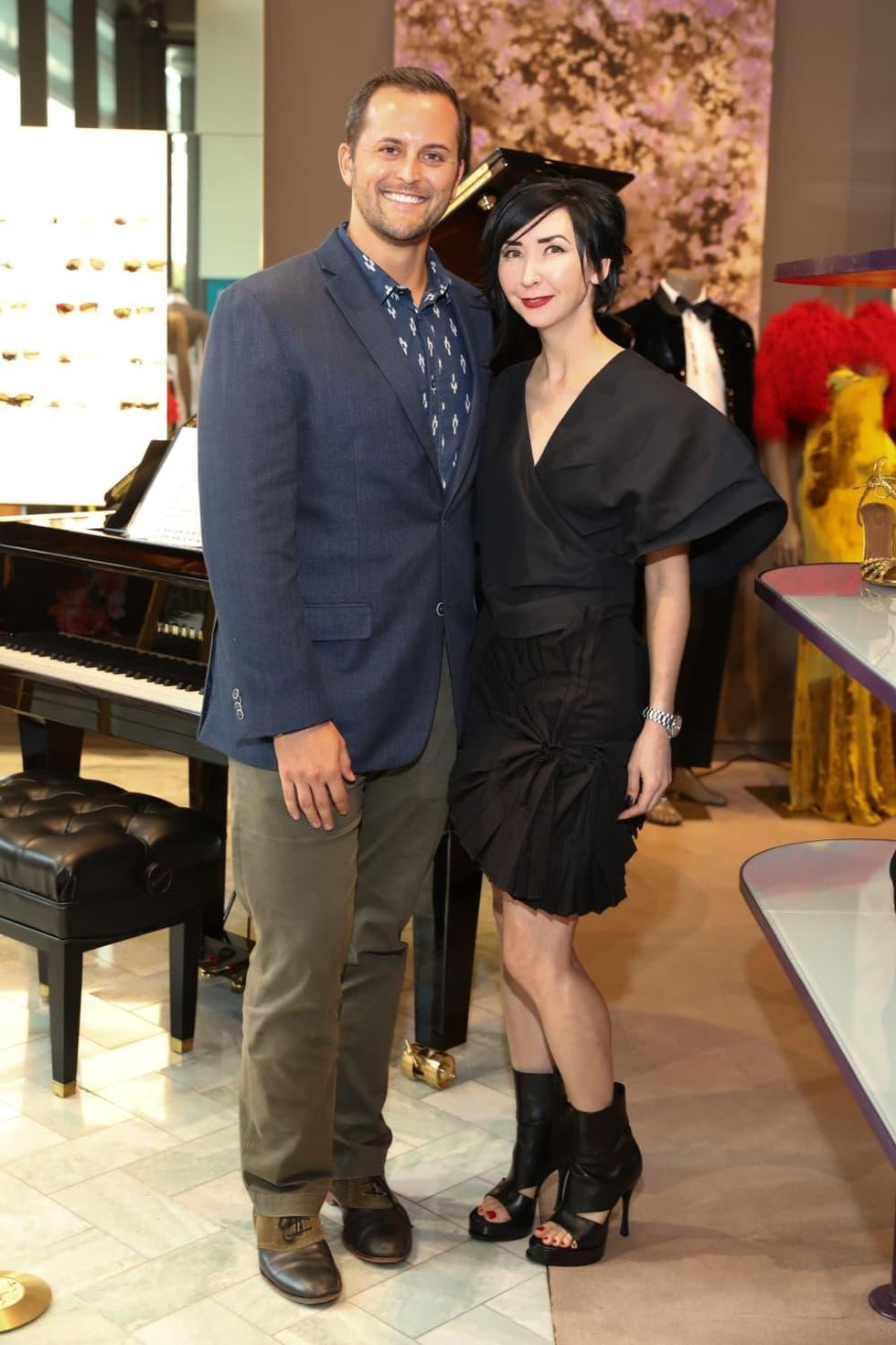 Paul Hopper, Carrie Brandsberg-Dahl at Houston Grand Opera party at The Webster