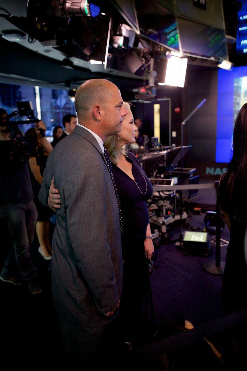 Pct 4 Constable Dep Ted Dahlin and Kristi Schiller at NASDAQ for K94Cops