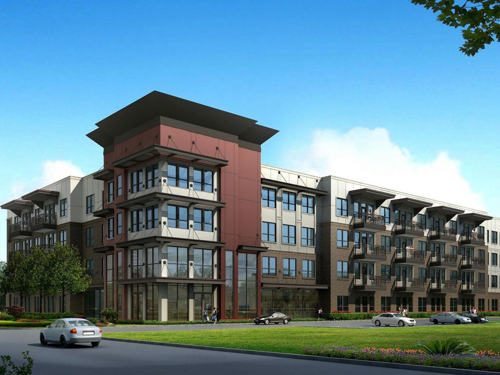 Pearl Woodlake apartments rendering Houston The Morgan Group December 2013 CROPPED