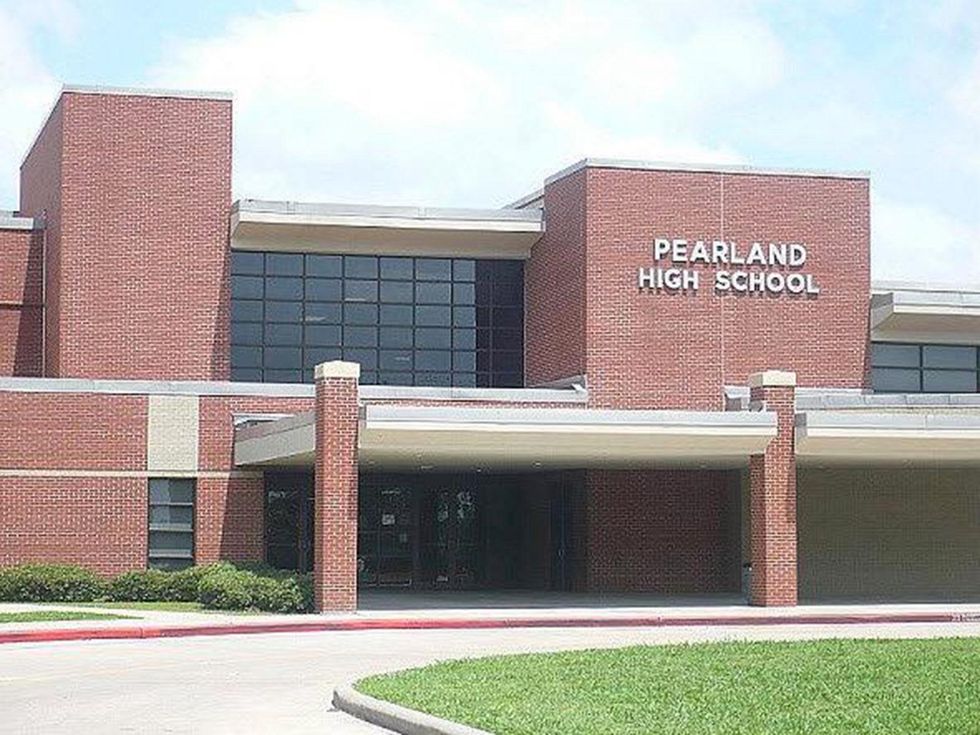 Pearland High School building exterior day