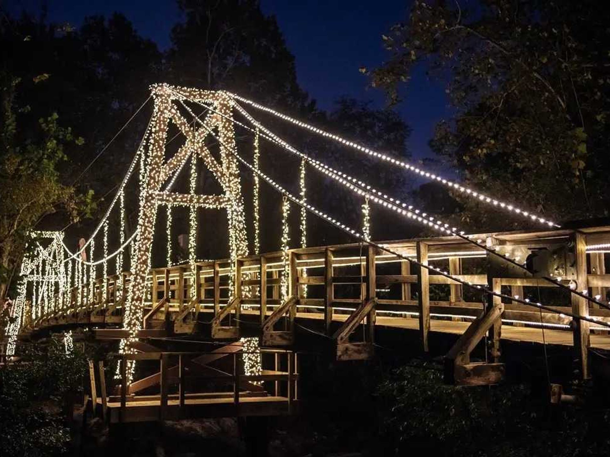Pedestrian bridge to River Oaks