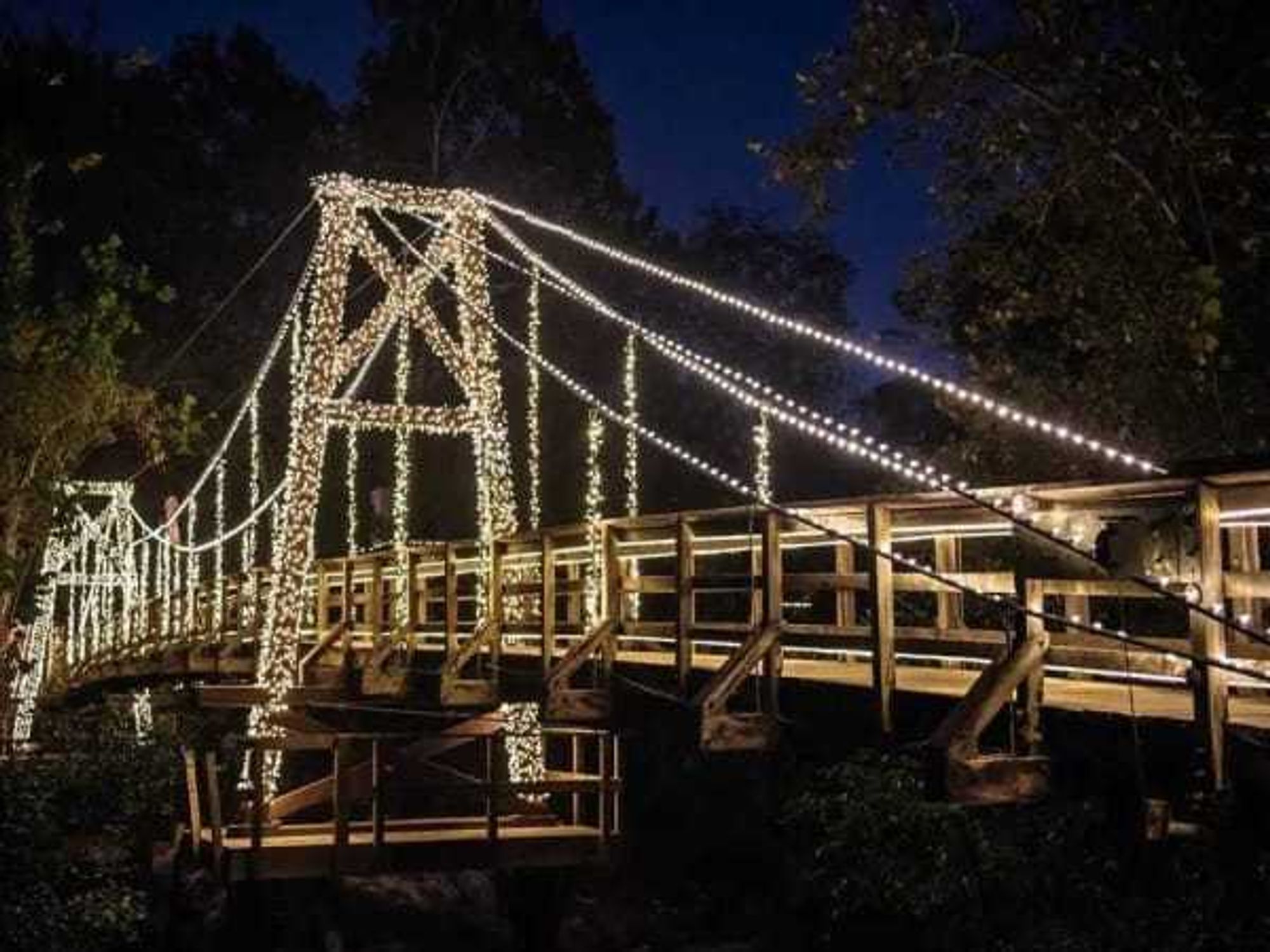 Pedestrian bridge to River Oaks