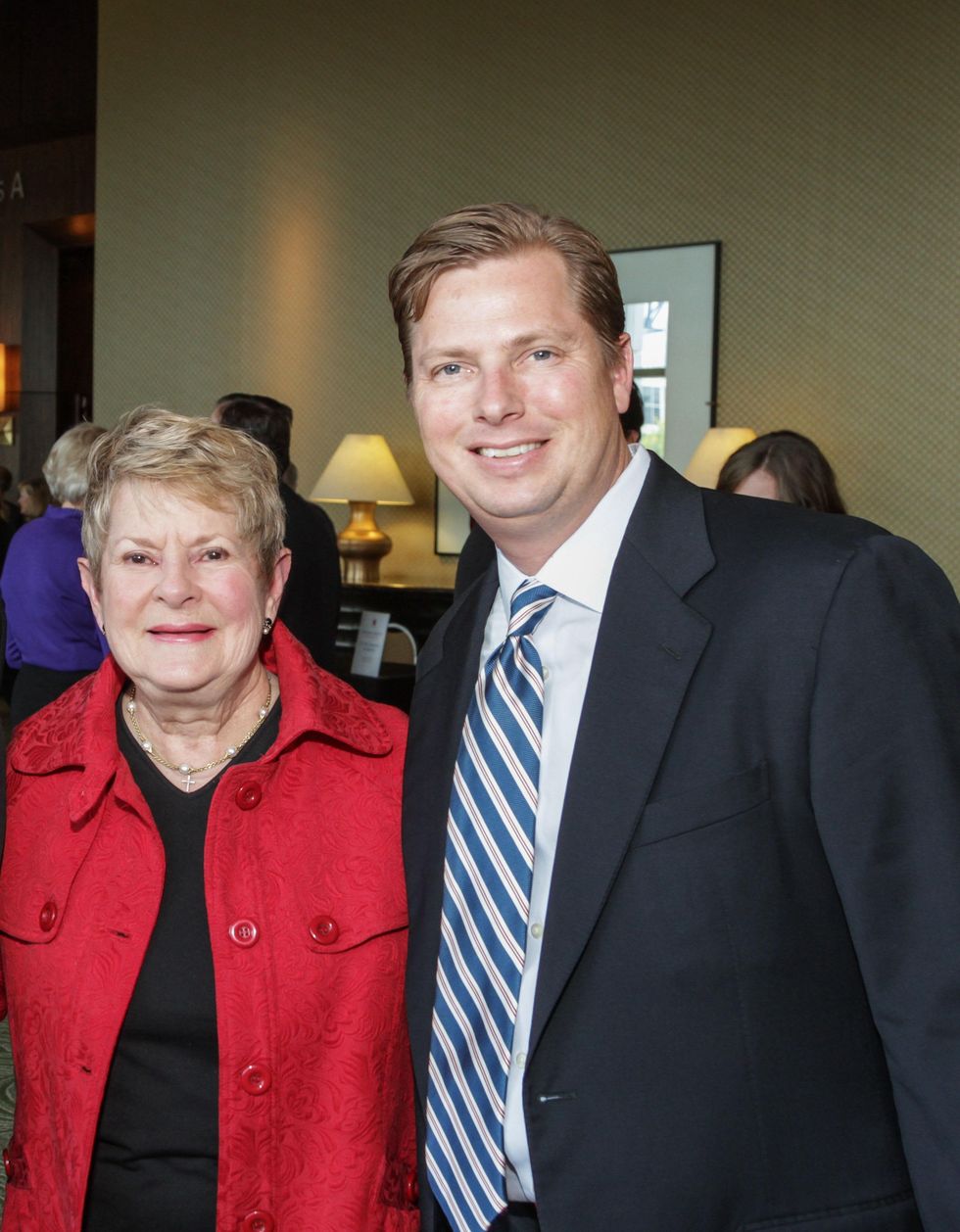 Penny Butler and Scott Butler at the Salvation Army annual luncheon November 2014