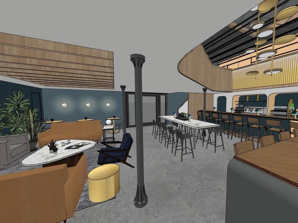 Penny Quarter downstairs rendering