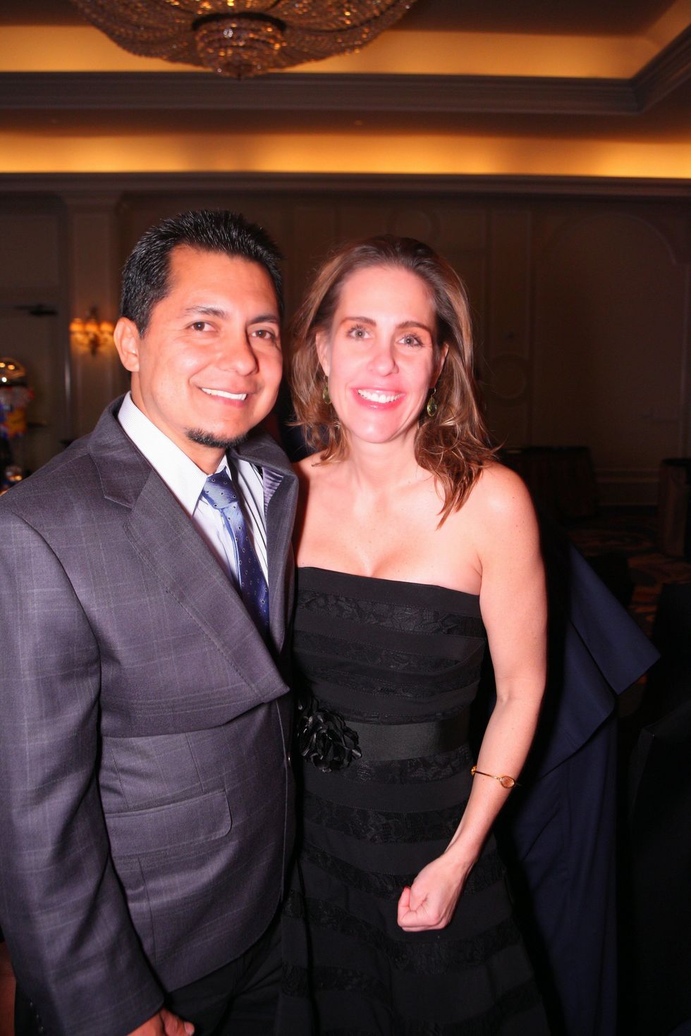 Perfecto Cruz and Rebecca Kelly at Crossroads School's "Superhero Soiree" Gala February 2015