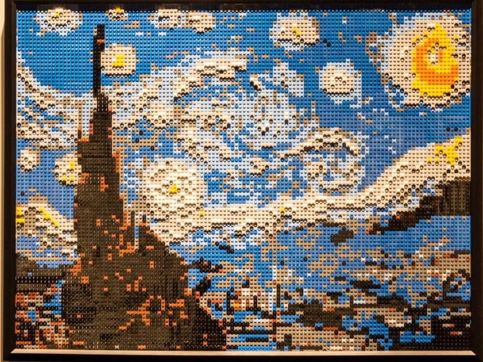 Perot Museum Art of the Brick, Starry Night