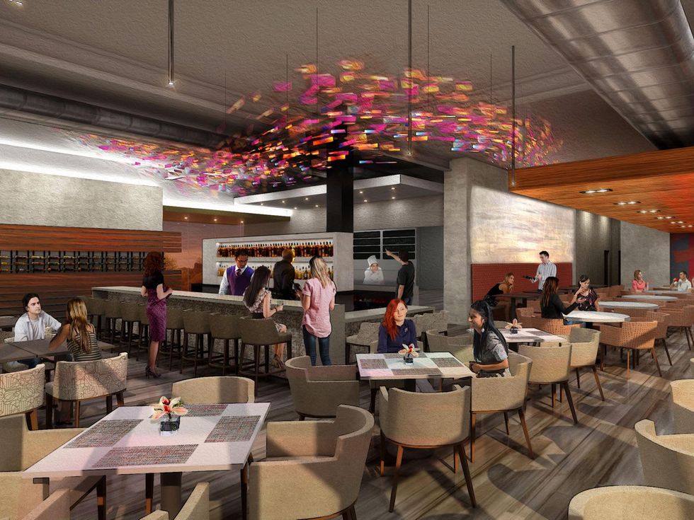 Peska seafood restaurant BLVD Place interior rendering July 2014