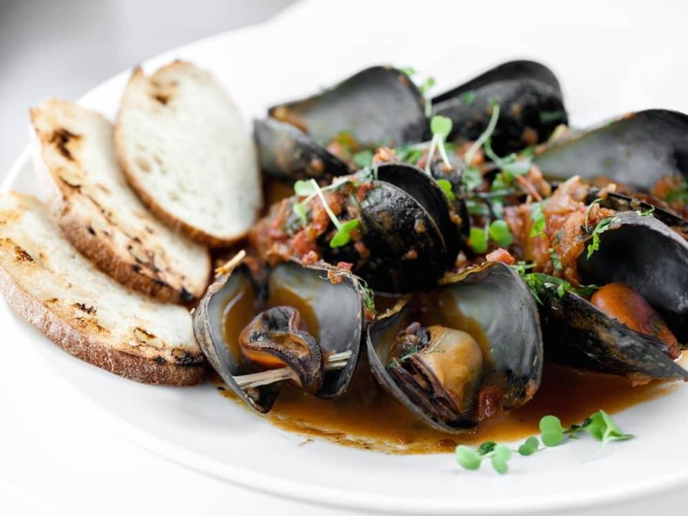 Peska Thanksgiving mussels