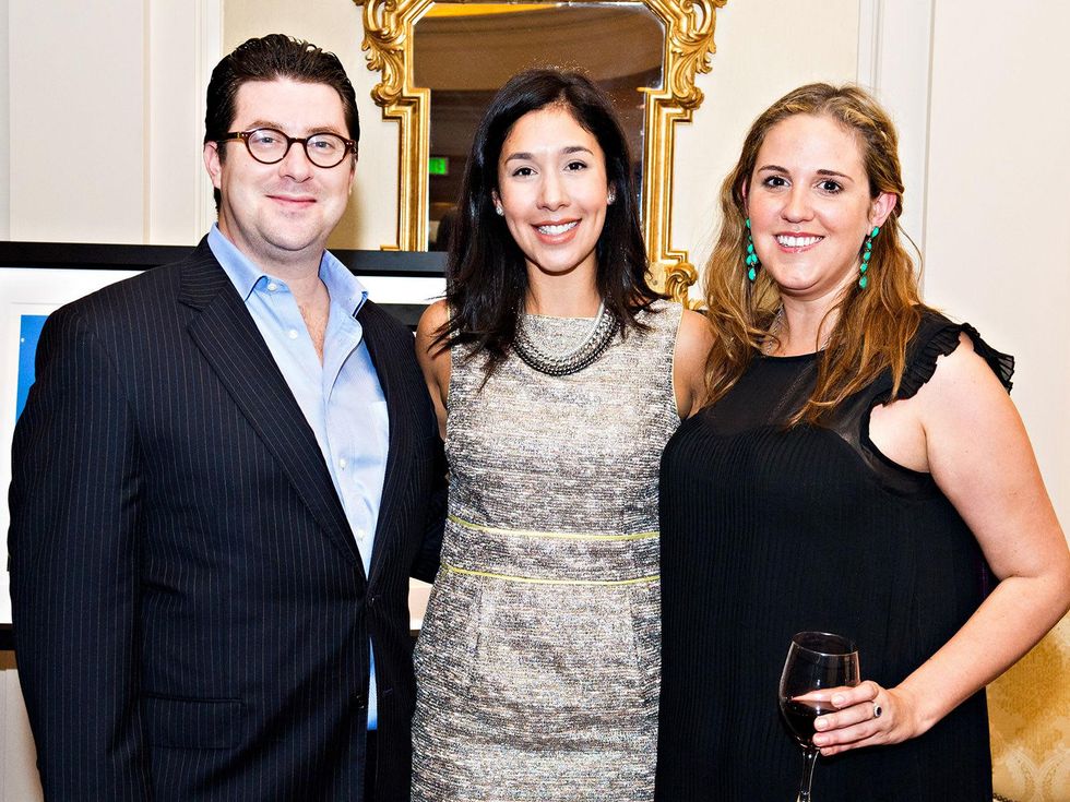 Peter and Calia Pettigrew, from left, with Lizzie Jones at the Friends for Life Gala October 2013