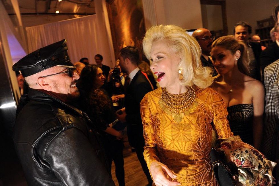 Peter Marino and Lynn Wyatt at the Tribeca Ball New York May 2014