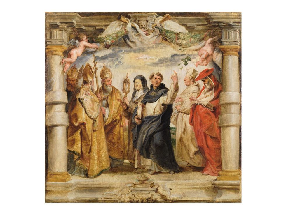 Peter Paul Rubens, The Defenders of the Eucharist, c. 1625, oil on panel, Museo Nacional del Prado, Madrid.