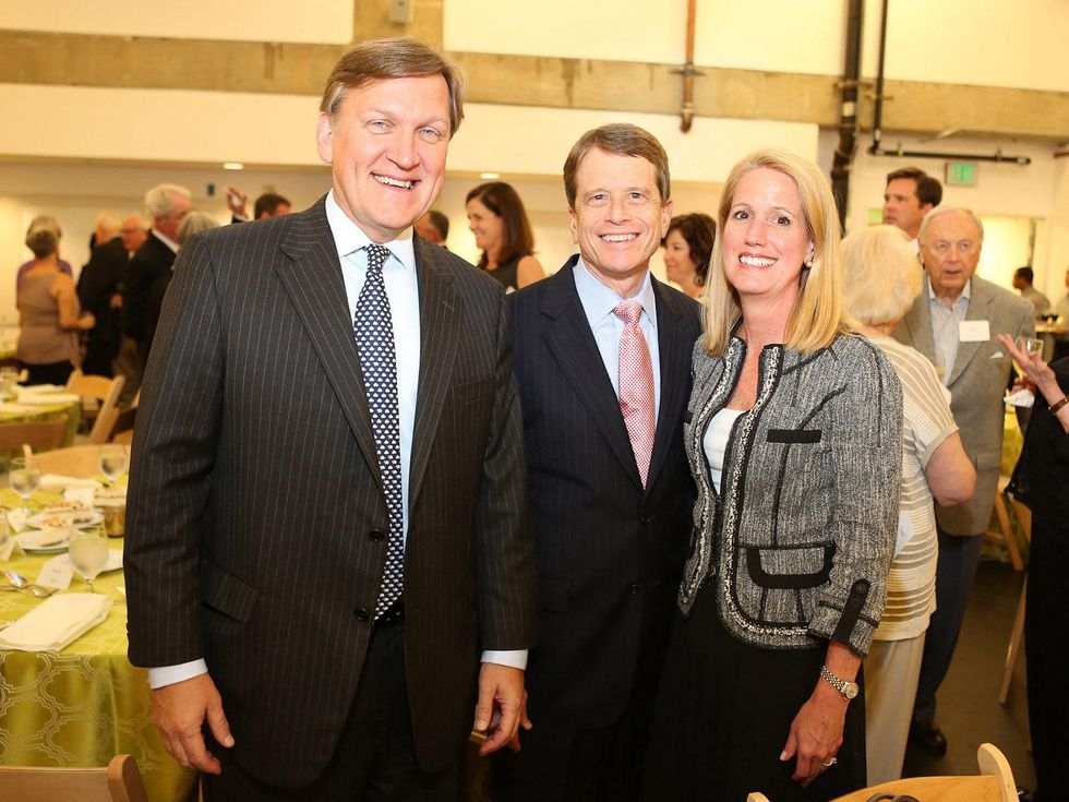 Peter Ragauss, from left, Dean Gladden and Jennifer Smithat the Alley Theatre CenterStage Dinner