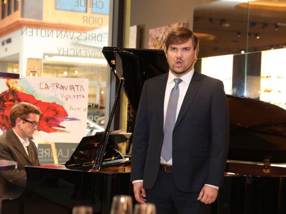 Peter Walsh, Anthony Robin Schneider at Houston Grand Opera party at The Webster
