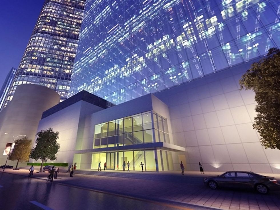 Petroleum Club of Houston Total Plaza move renderings May 2014 Valet Entrance