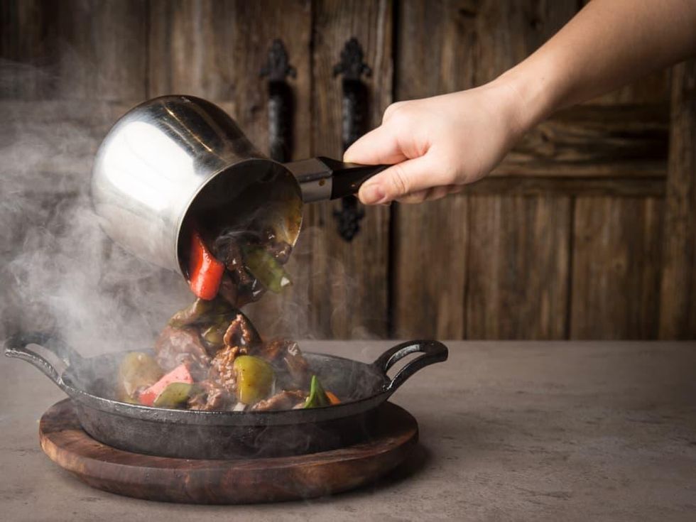 Phat Eatery sizzling beef with black pepper