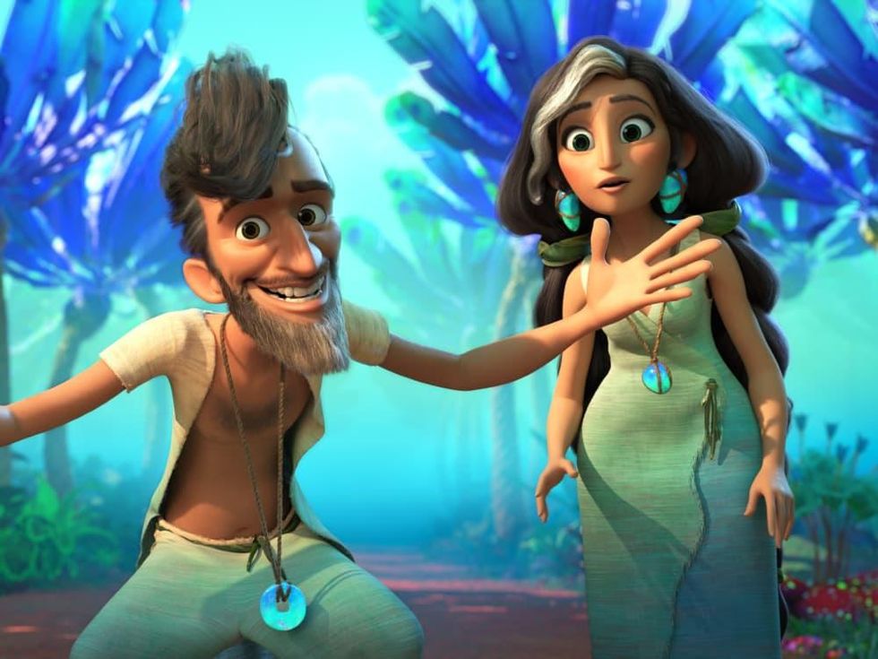 Phil and Hope Betterman in The Croods: A New Age