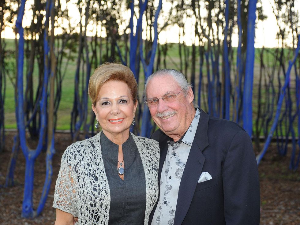 Philamena and Arthur Baird at HAA's Under The Blue Trees Pop-Up Party October 2013