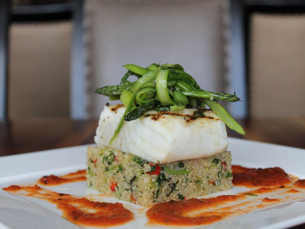 Philippe Grilled Halibut